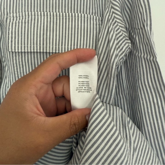 Babaton Pinstripe Button-Up Shirt - Picture 5 of 7